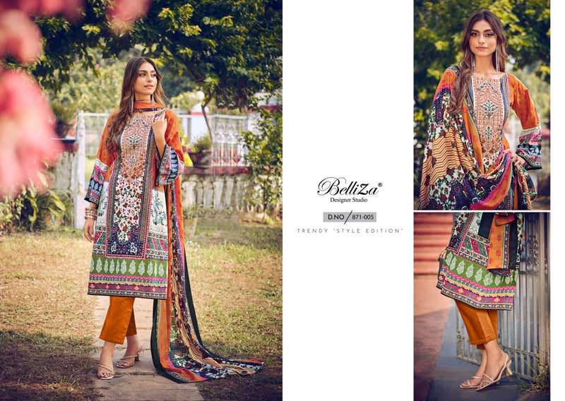 Belliza Designer Studio Naira Vol 30 Pure Cotton Cotton Prints Embroidered Salwar Suit