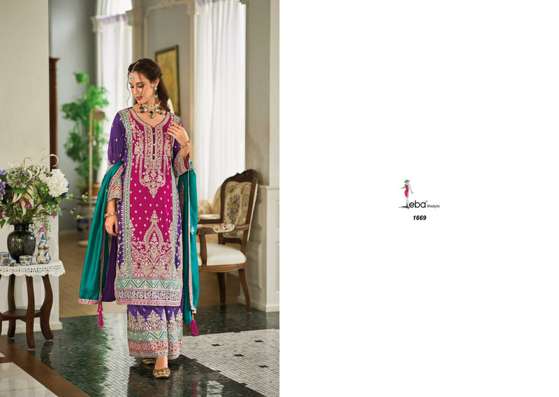 Eba Lifestyle Swara Premium Silk Embroidered Work Stylish Readymade Kurti