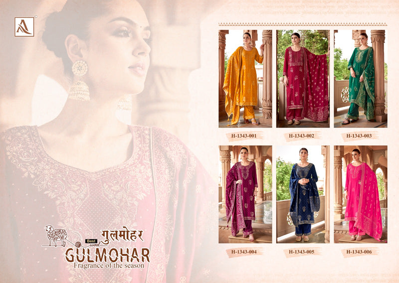 Alok Suits Gulmohar Pashmina Jacquard Heavy Look Designer Winter Wear Suit