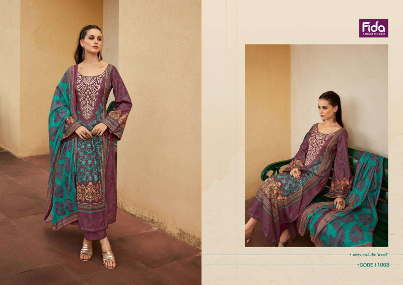 Fida Gulzaar Pashmina With Heavy Printed Designer Salwar Suit Collection