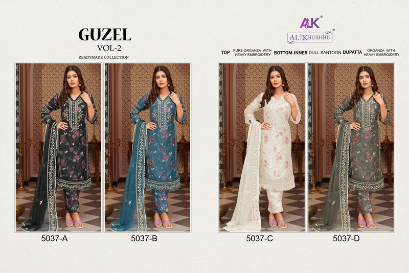 AL Khushbu Guzal Vol 2 Orgenza With Heavy Embroidery Pakistani Suits