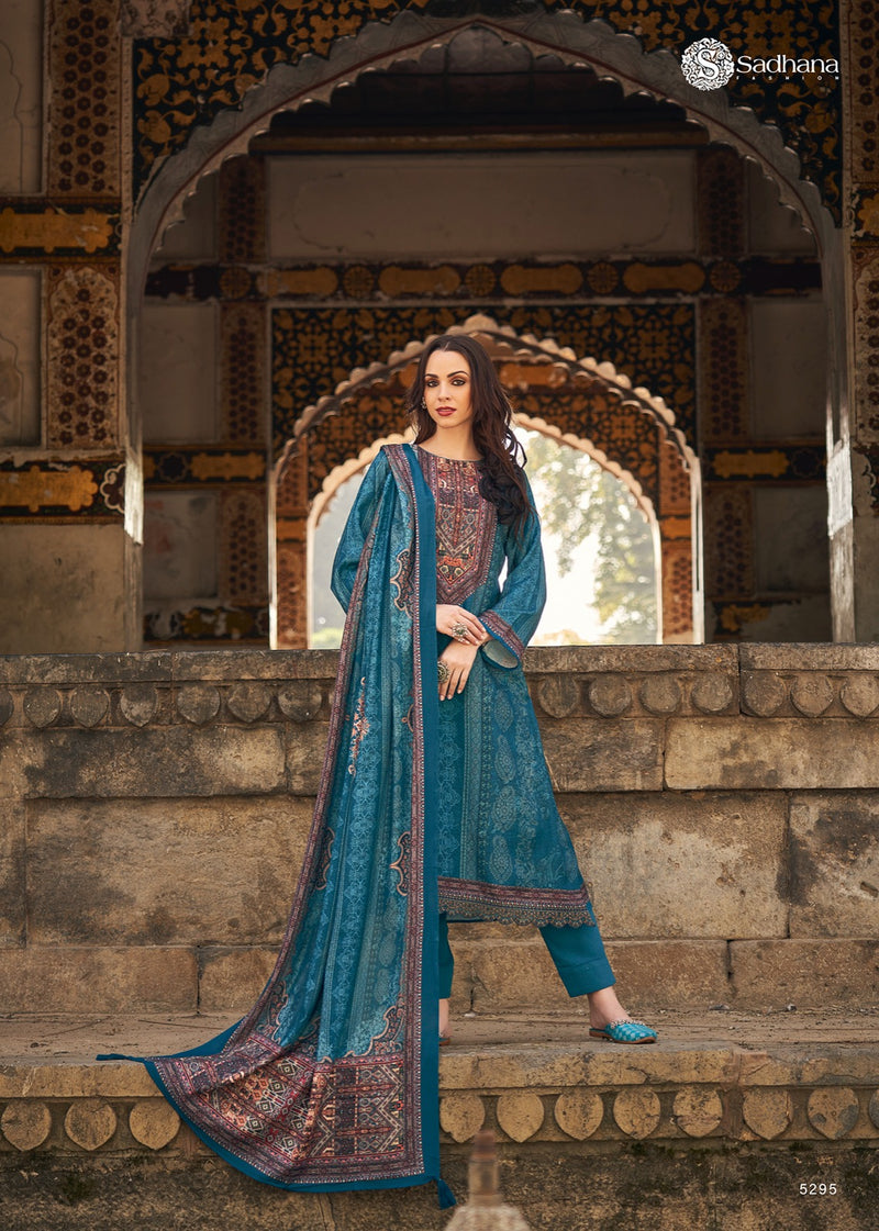 Sadhana Fashion Jaaeza Pashmina Digital Printed Fancy Work Suit Collection