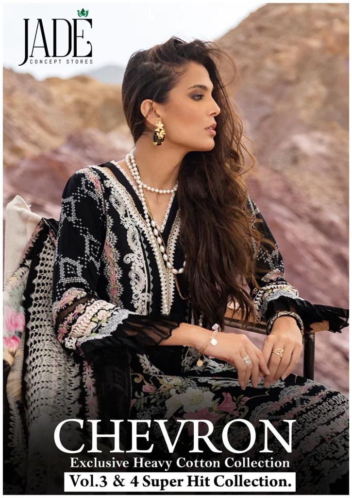 Jade Concept Chevron Vol 3 & 4 Super Hit Collection Pure Lawn Cotton Pakistani Suit