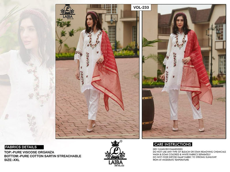 Laiba Am Vol 233 Pure Viscose Embroidered Work Pakistani Pret Kurti