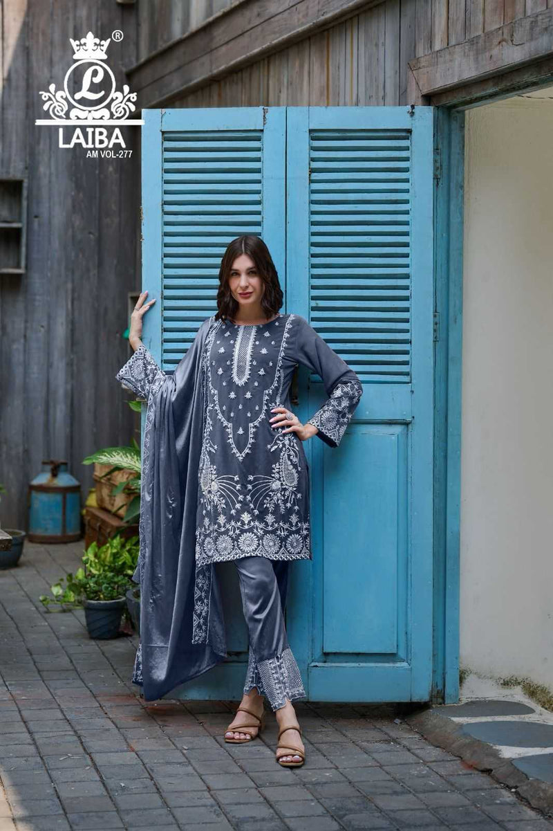 Laiba Am Vol 277 Pure Georgette With Embroidered Handwork Pret Kurti