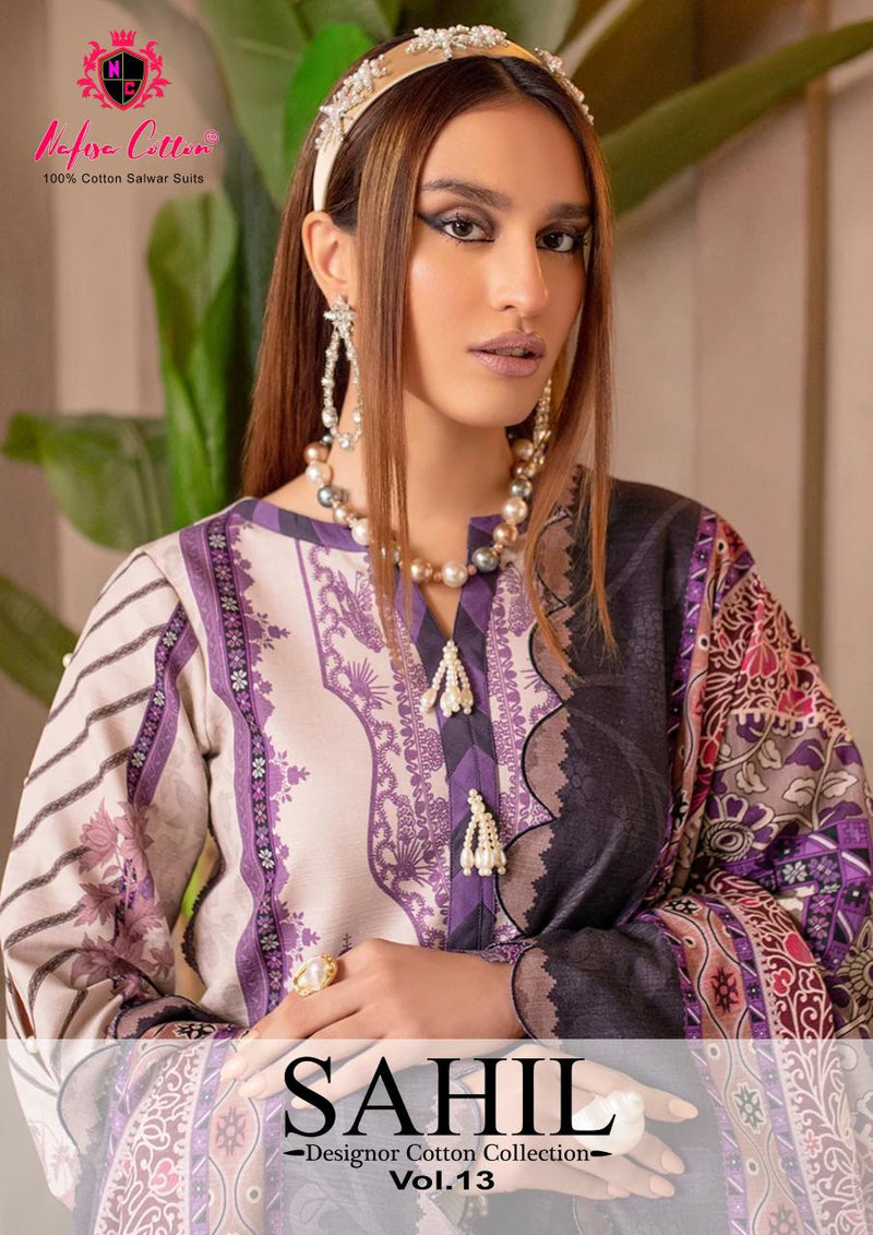 Nafisha Cotton Sahil Vol 10 Pure Cotton Karachi Printed Daily Wear Salwar Suit