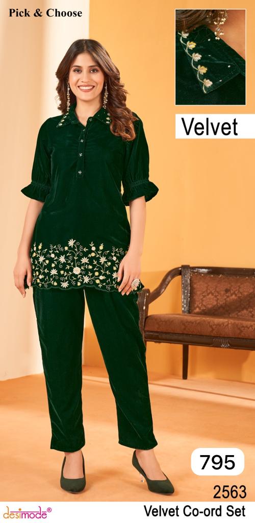 Desimode Pick & Choose Collection Velvet Fancy Designer Kurti Collection
