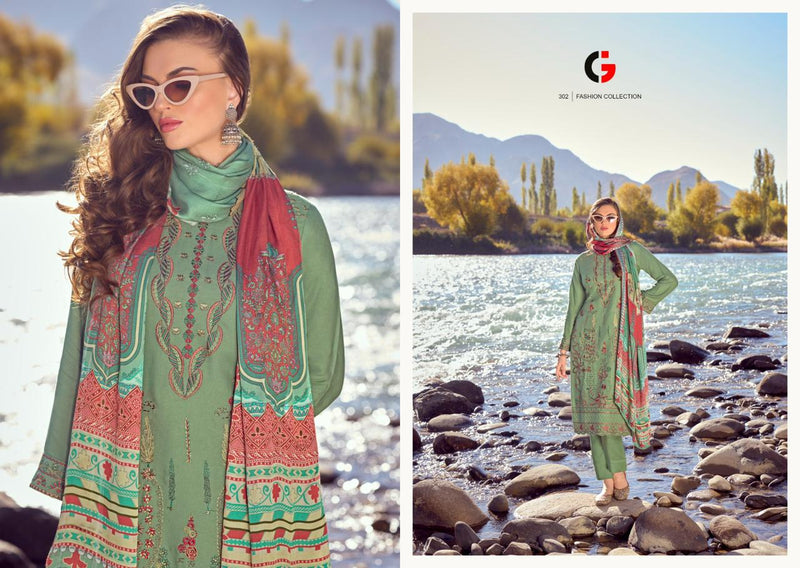 Deepsy Suits Gull Jee Rezam Pashmina With Heavy Embroidered Designer Suit