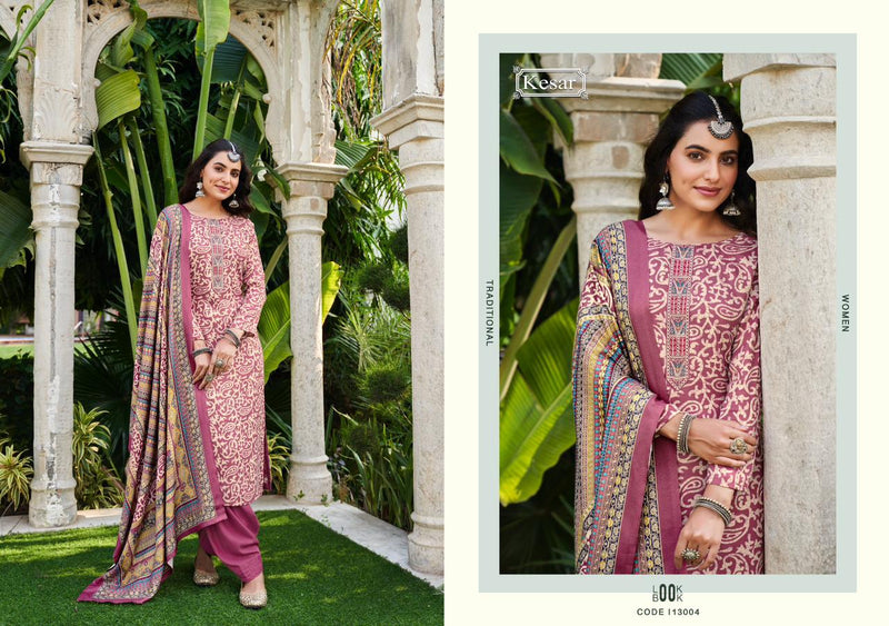 Kesar Shahin Pashmina With Elegant Embroidery Work Printed Suit Collection