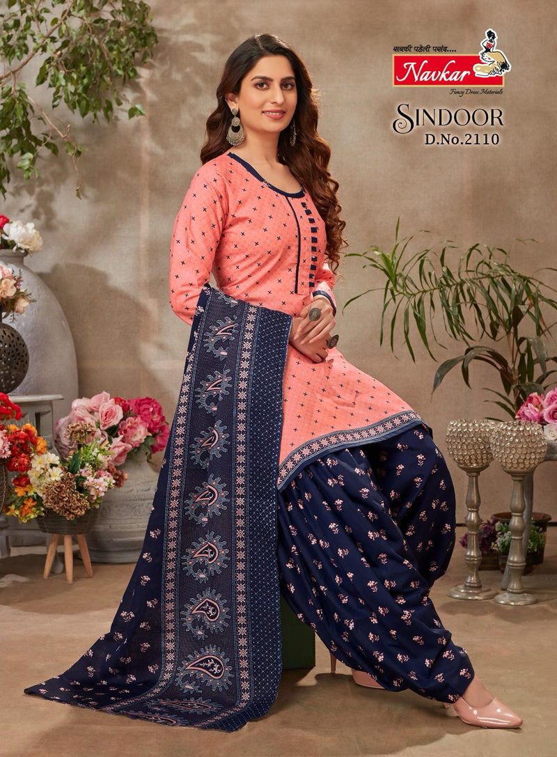 Navkar Sindoor Vol 21 Cotton Printed Patiyala Readymade Suits