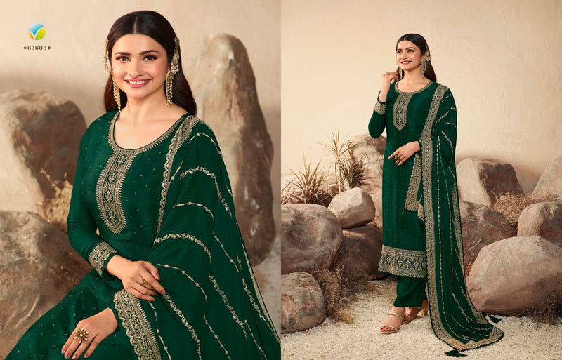 Vinay Fashion Geet Vol 2 Pure Dola Silk Embroidered Fancy Wear Salwar Suit
