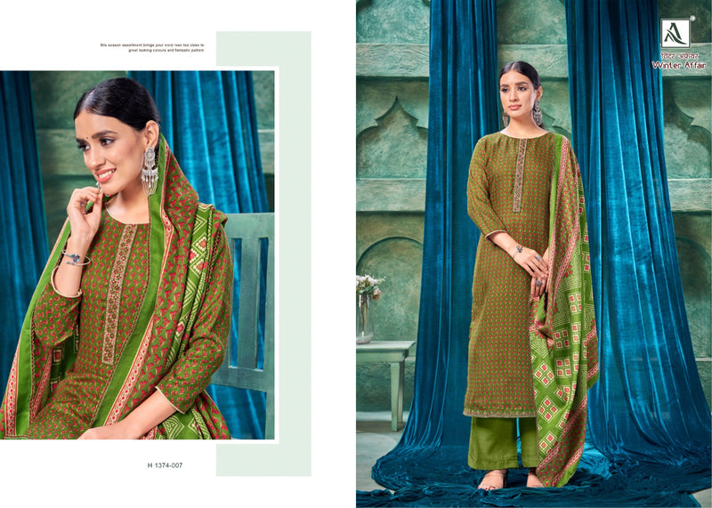Alok Suits Winter Affair Pashmina Designer Printed With Embroidery Suits