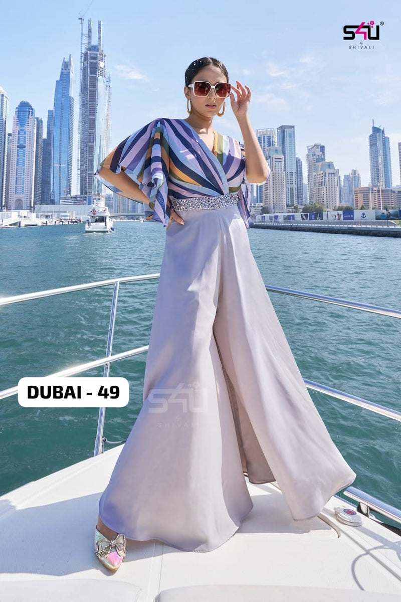 S4u Shivali Dubai 49 Georgette Cotton Fancy Designer Wear Kurti Collection
