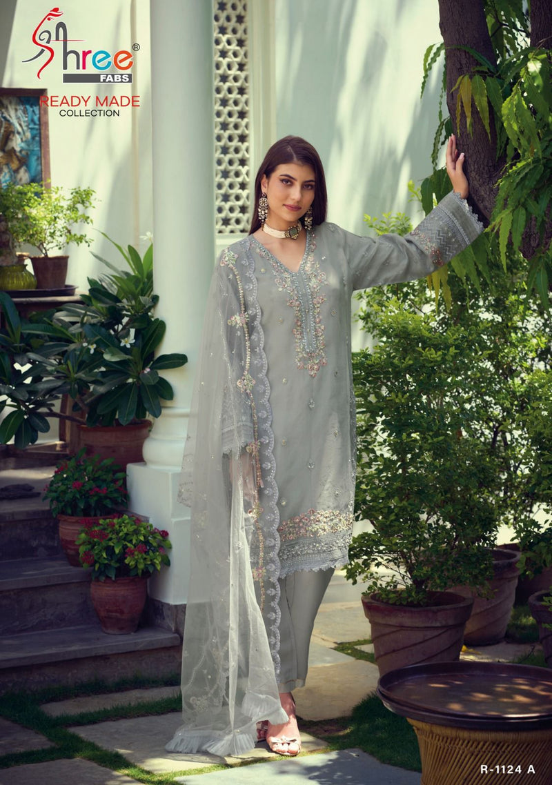 Shree Fabs Sr 1124 Organza Embrodered Pret Collection