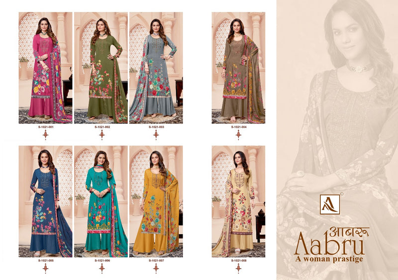Alok Suit Aabru Crepe With Heavy Embroidery Work Stylish Designer Festive Wear Salwar Kameez