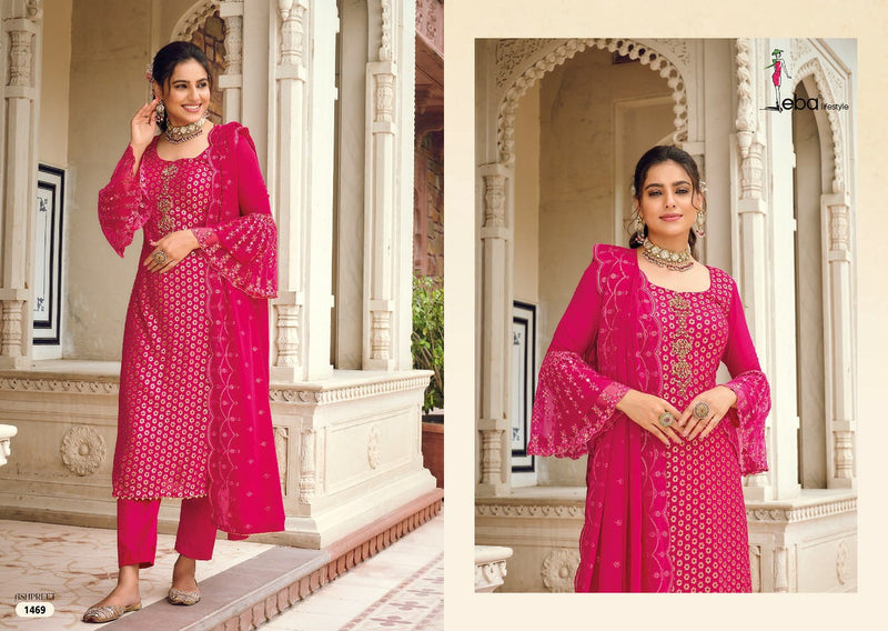 Eba Lifestyle Ashpreet Vol 7 Georgette With Embroidery Work Stylish Designer Fancy Salwar Kameez