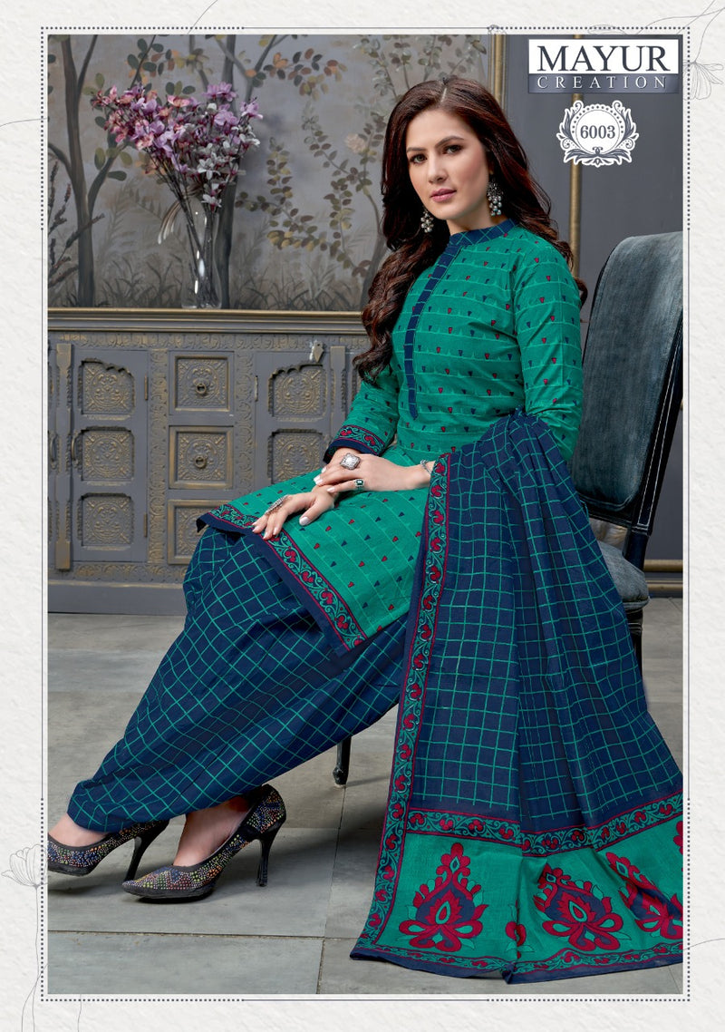 Akash Creation Ikkat Vol 6 Cotton Printed Salwar Suit