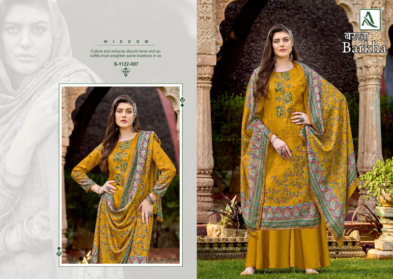 Alok Suit Barkha Pashmina Digital Print With Heavy Embroidery Work Stylish Designer Fancy Salwar Kameez