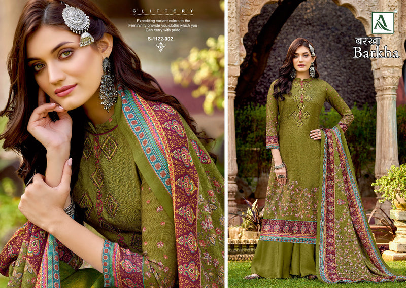 Alok Suit Barkha Pashmina Digital Print With Heavy Embroidery Work Stylish Designer Fancy Salwar Kameez