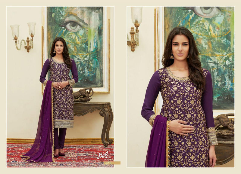 Bela Fashion Rutba 2511-2516 Series Satin Designer Partywear Salwar Suits