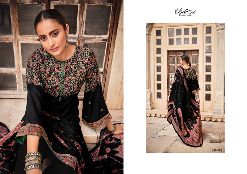 Belliza Designer Studio Kashmiriyat Pure Pashmina Exclusive Designer Kaani Print Salwar Kameez