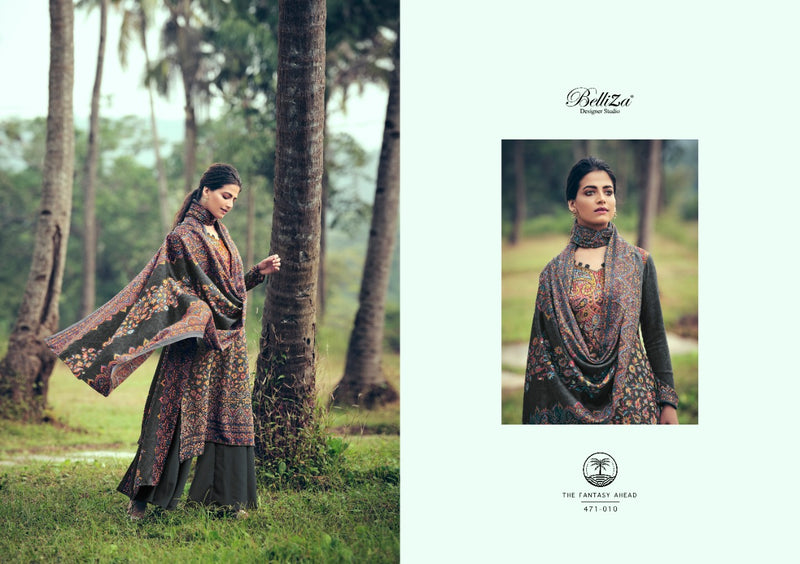 Belliza Designer Studio Ruhani Pure Pashmina Digital Print Salwar Kameez