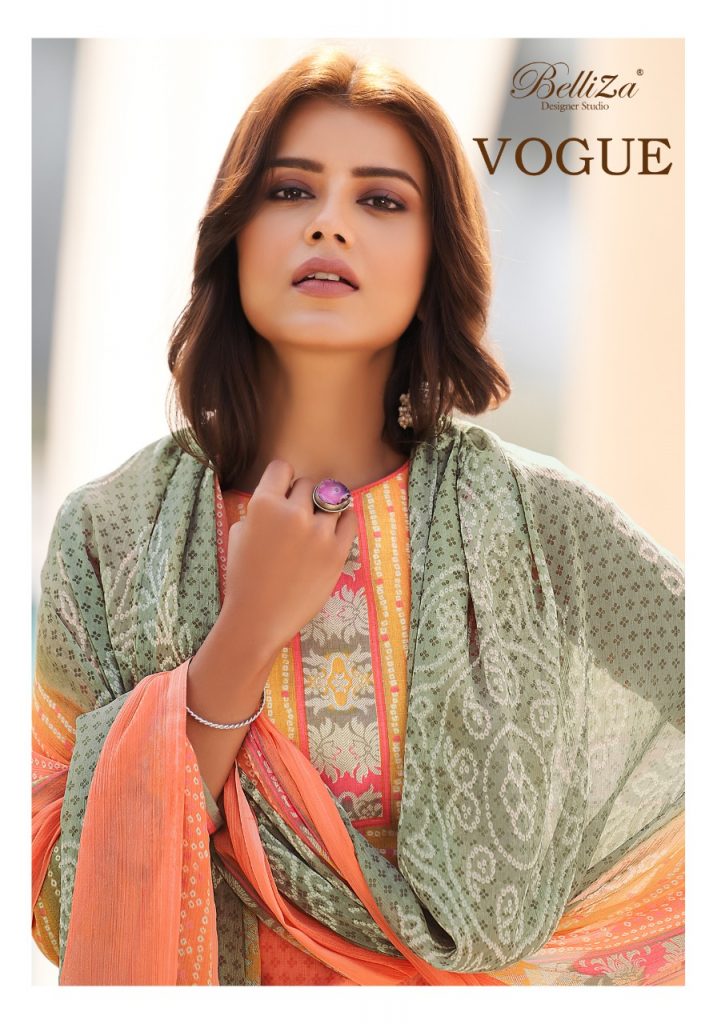 Belliza Designer Studio Vogue Cotton Print Summer Wear Simple Salwar Suits