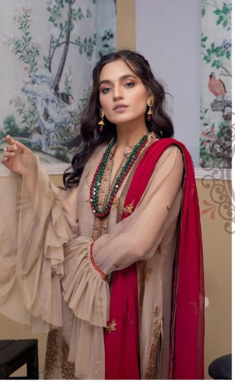 AL Amer D N 1001 Fox Georgette Designer Elegant Pakistani Style Wedding Wear Salwar Suits