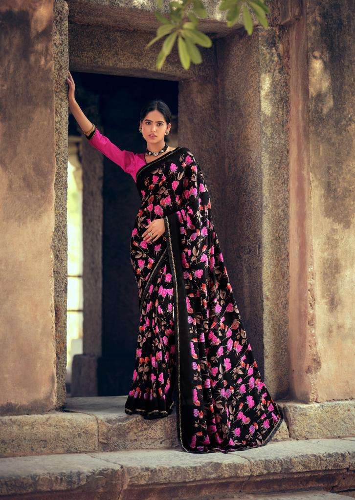 Kashvi Creation Launched Diya Fancy Soft Beautiful Micro Print Festive Wear Sarees