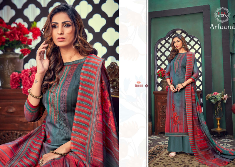 Harshit Fashion Hub Arfaana Pure Cotton Digital Print Swarovski Work Salwar Suit