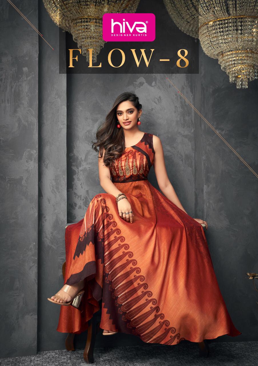 Hiva Designer Launch By Flow Soft Silk Long Gown Type Designer Wedding