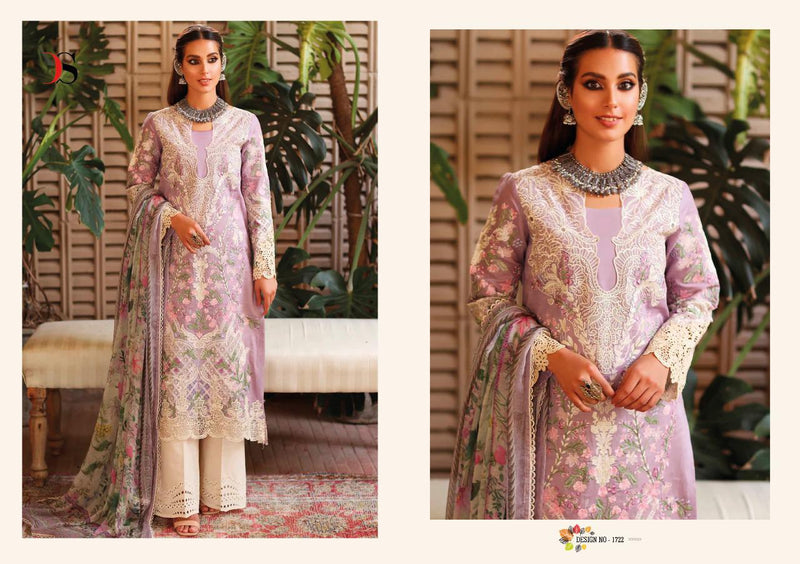 Deepsy Suits Khaf Luxury Lawn Collection Cambric Cotton Pakistani Style Embroidered Party Wear Salwar Suits