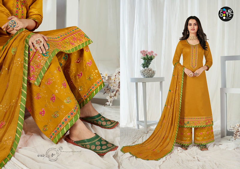 Kalarang Fourdots Rupali Jam Silk Cotton With Embroidery Work Exclusive Designer Salwar Kameez