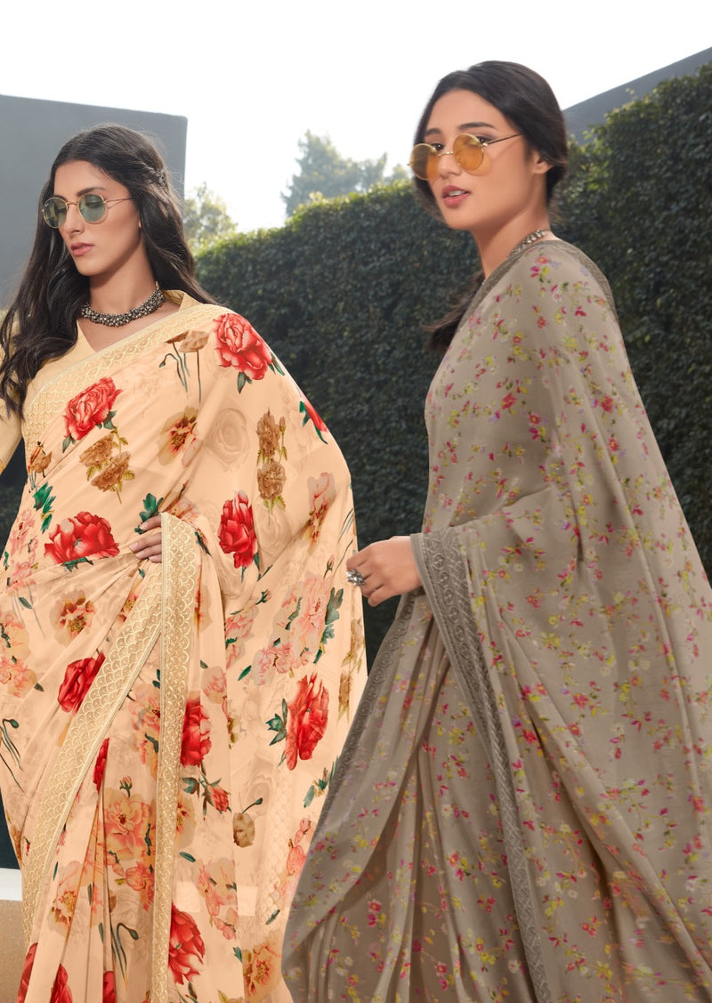 Kashvi Creation Mirai Fancy Designer With Embroidery Work Sarees