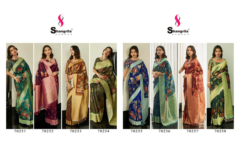 Shangrila Prints Masakali Digital Vol 2 Fancy Party Wear Sarees With Beautiful Floral  Digital Print