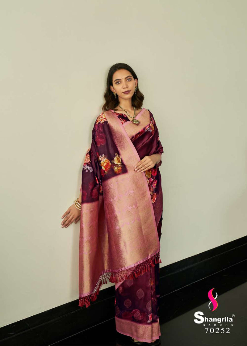 Shangrila Prints Masakali Digital Vol 2 Fancy Party Wear Sarees With Beautiful Floral  Digital Print