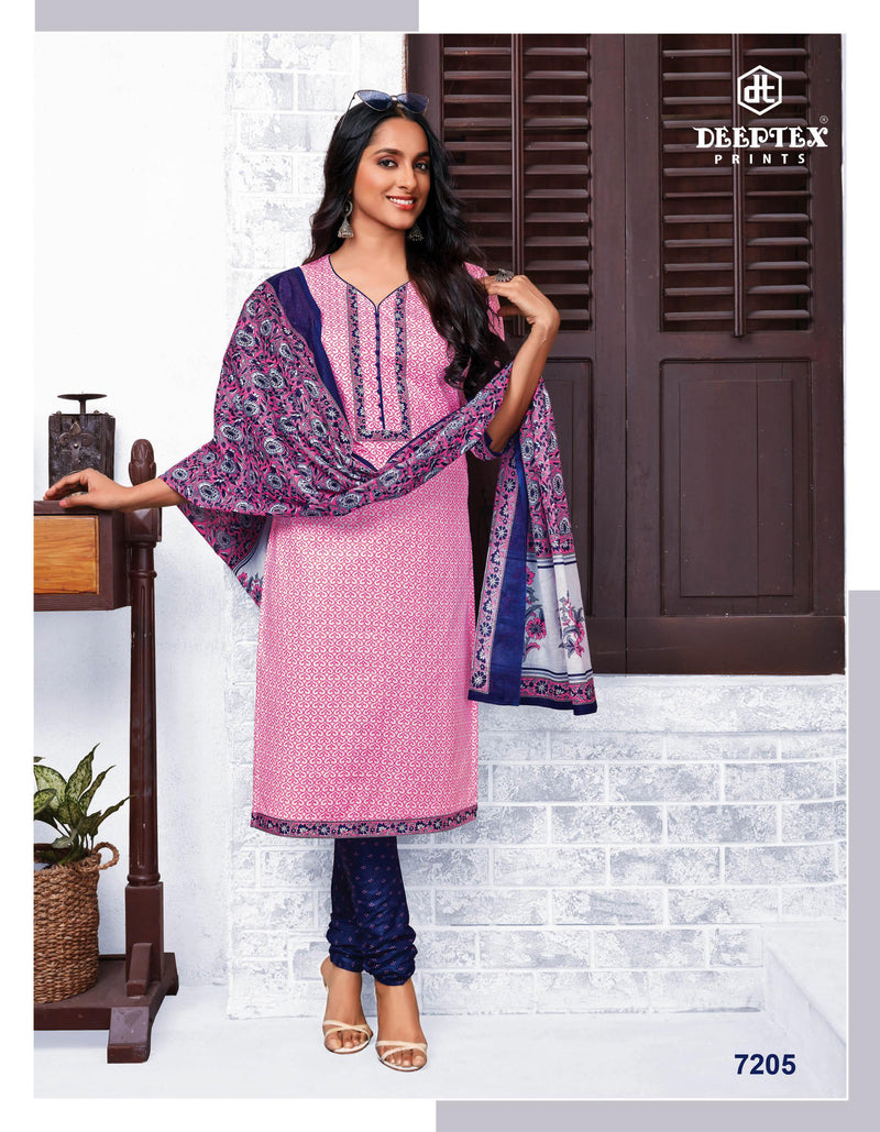 Deeptex Prints Miss India Vol 72 Cotton Printed Festive Wear Salwar Suits
