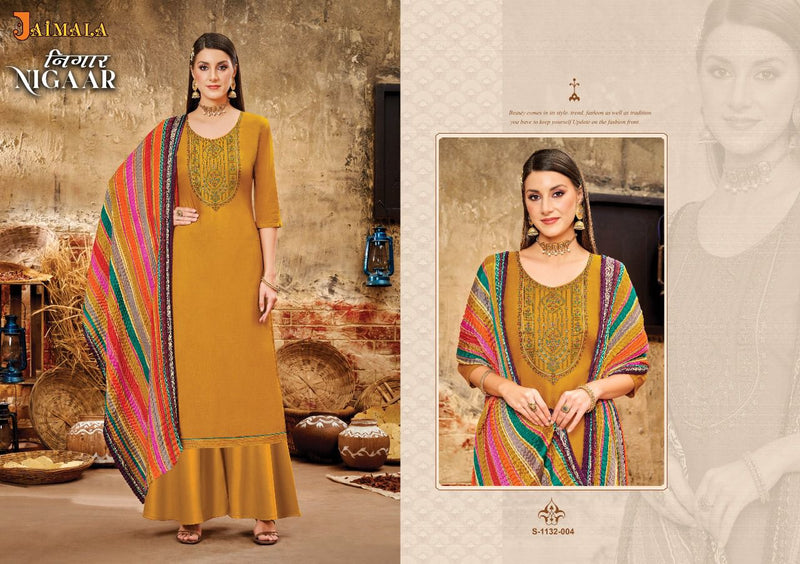 Alok Suit Nigaar Rayon With Heavy Embroidery Work Stylish Designer Casual Look Salwar Suit