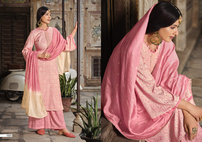 Sweety Fashion Nirali Fancy Foil Printed With Heavy Embroidery Work Stylish Designer Casual Wear Salwar Kameez