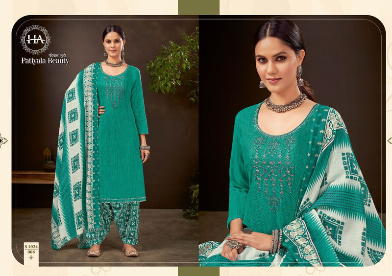 Harshit Fashion Dno 01 To 010 Cotton Printed Work Stylish Designer Party Wear Salwar Suit