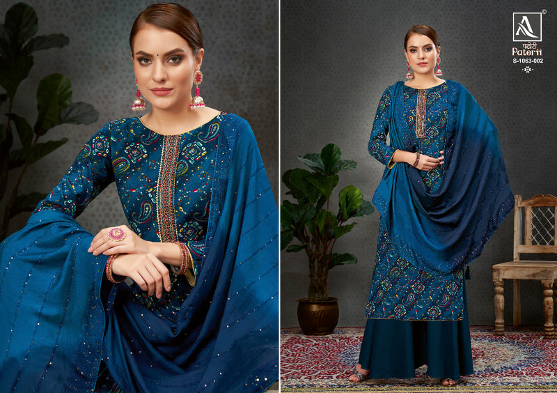 Alok Suit Patorii Rayon With Fancy Printed Work Stylish Designer Beautiful Salwar Kameez
