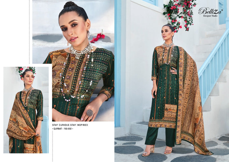 Belliza Qurbat Pashmina With Fancy Work Stylish Designer Party Wear Salwar Kameez