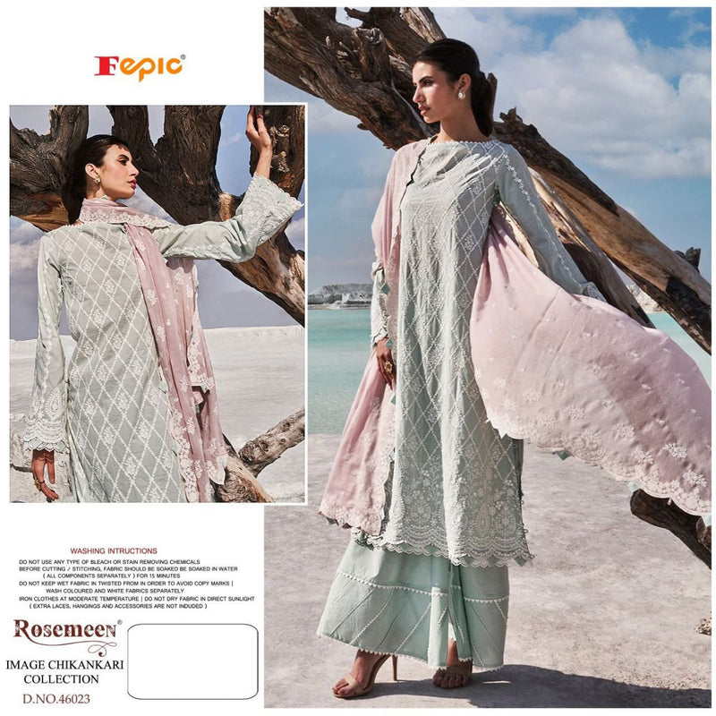 Fepic Rosemeen Image Chikankari Collection Fox Georgette Pakistani Style Party Wear Salwar Suits