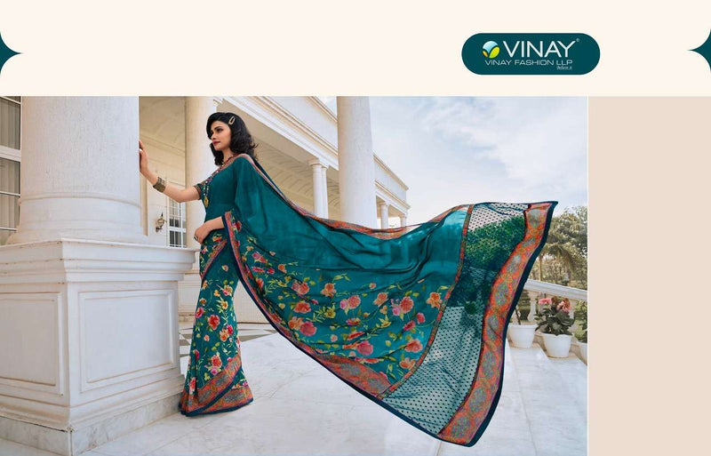 Starwalk Vol 64 by Vinay Fashion Georgette With Fancy Printed Exclusive Casual Wear Sarees