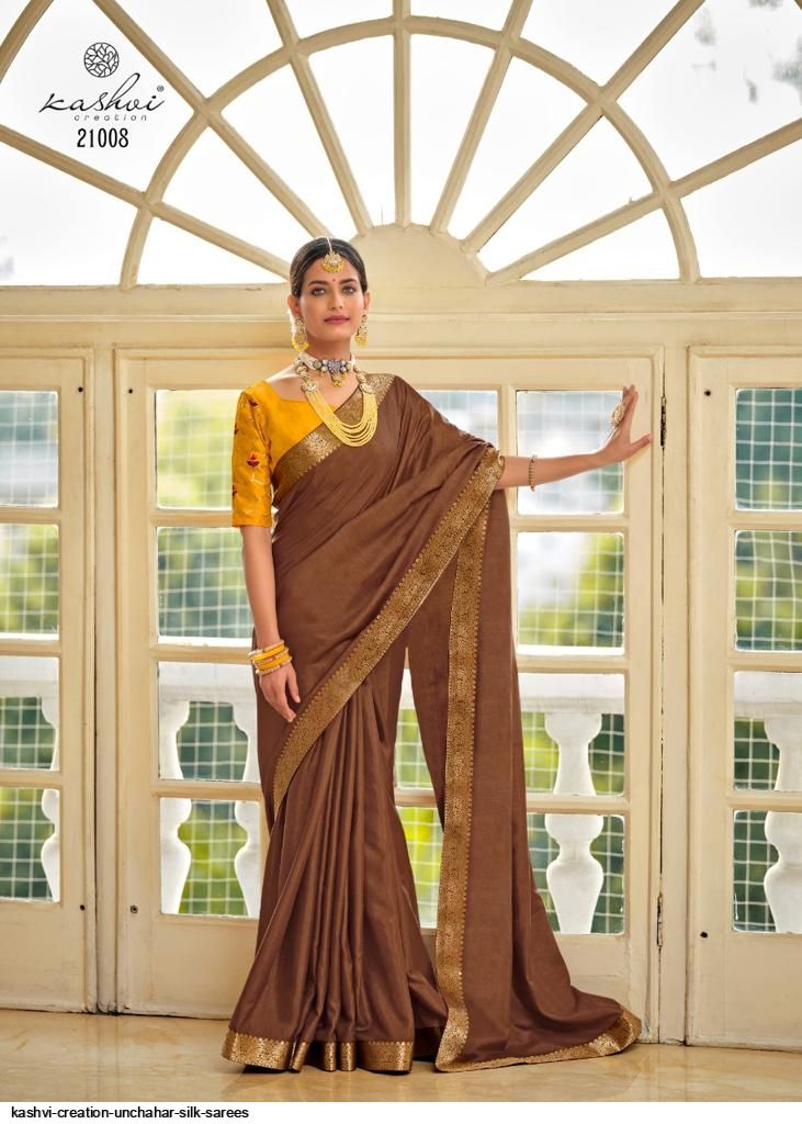 Kashvi Creation Unchahar Dola Silk Beautiful collections Of Party Wear Sarees