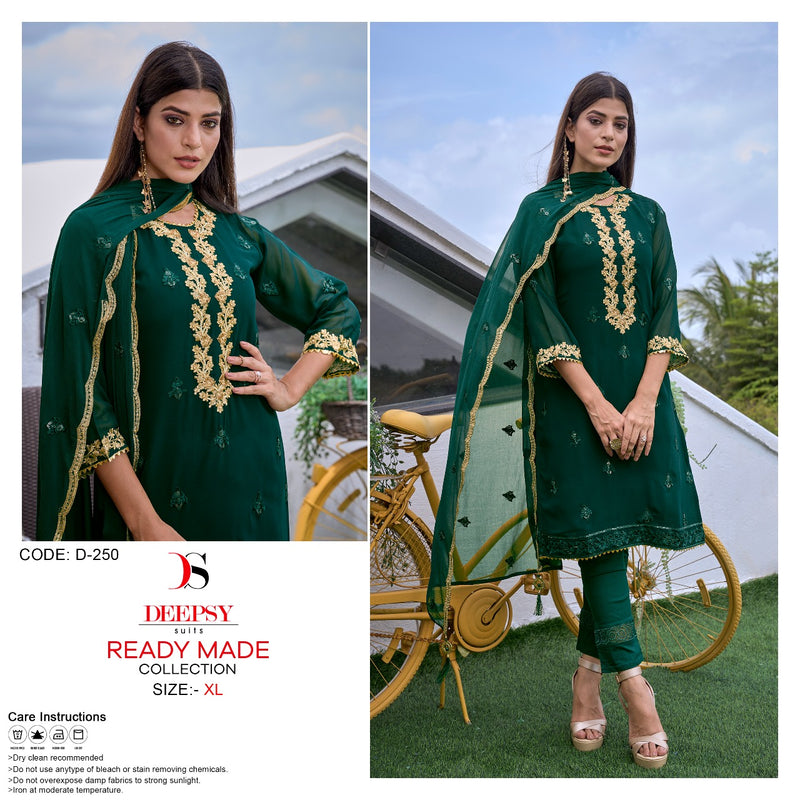 Deepsy Suit Dno D 250 Georgette With Heavy Embroidery work Stylish Designer Party Wear Pret Kurti