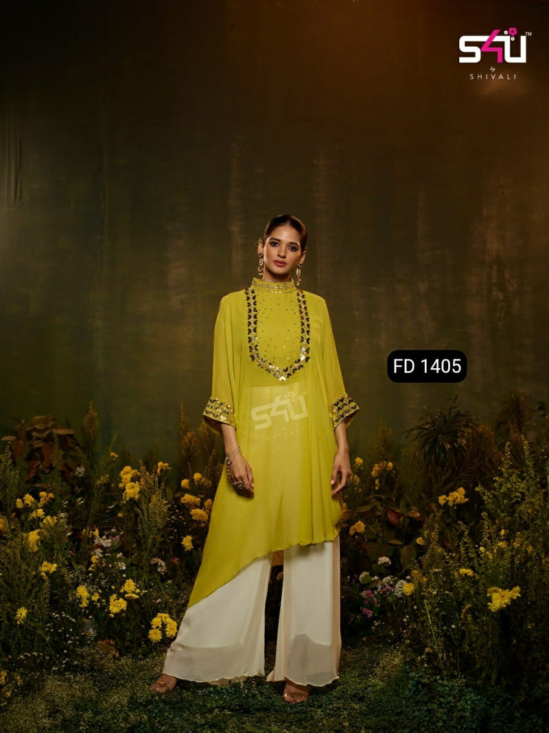 s4u Shivali Dno 1405 Georgette With Beautiful Work Stylish Designer Fancy Kurti