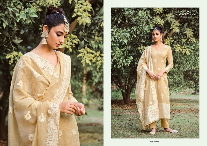 Belliza Designer Studio Zeenat Pure Cotton Exclusive Weaving Jacquard Heavy Swarovski Pearl Lace Fancy Designer Wear Salwar Suit