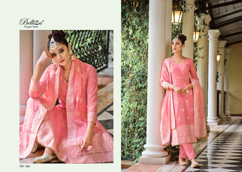 Belliza Designer Studio Zeenat Pure Cotton Exclusive Weaving Jacquard Heavy Swarovski Pearl Lace Fancy Designer Wear Salwar Suit