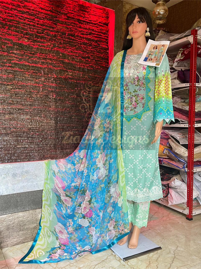 Ziaaz Design Chunari Vol 1 Cambric Cotton Fancy Printed Designer Regular Wear Salwar Suits